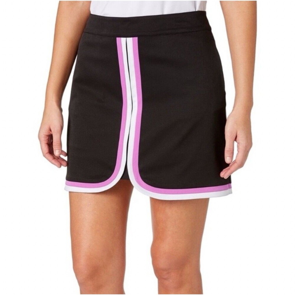 Lady Hagen Womens 8 Golf Skort Black Purple Colorblock Tennis Pickleball Skirt